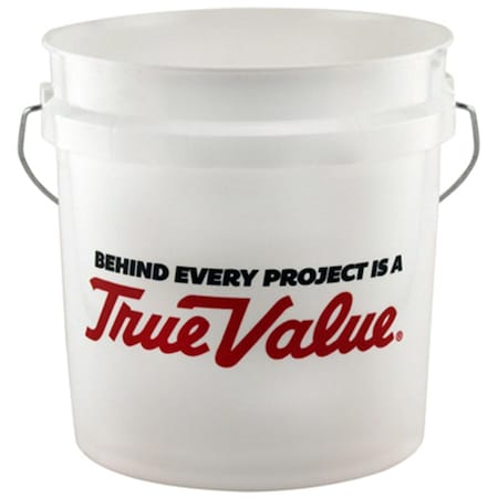 Leaktite 2 gal True Value Plastic Pail, White LE569603